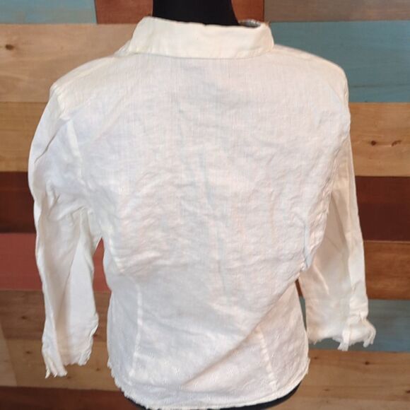 Large 100% in linen button down shirt - Picture 4 of 5